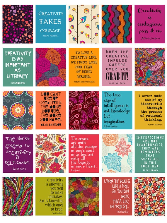 creativity quotes stickers for life planner printabledigital