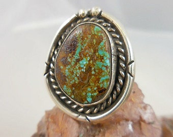 Native American Turquoise Sterling Silver Ring