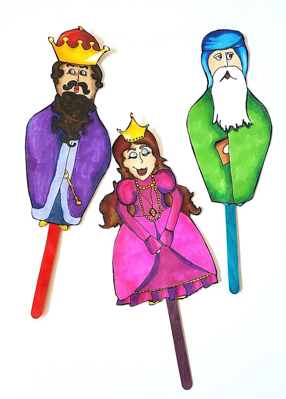 PURIM PUPPETS fun printable purim characters puppets a