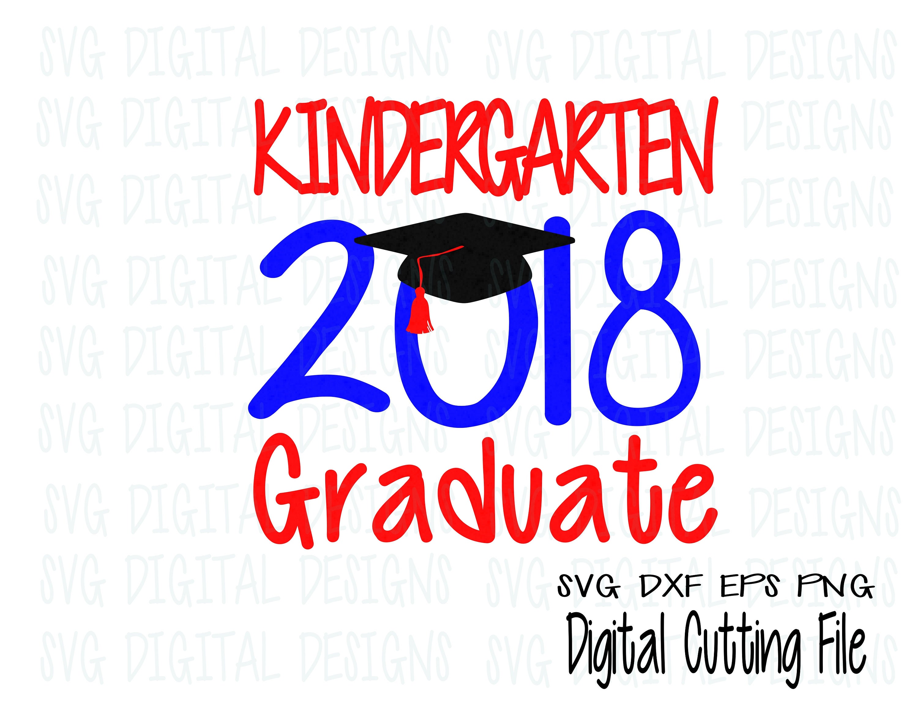 Download SVG KINDERGARTEN GRADUATION 2018 Svg Grad Cutting files Cut