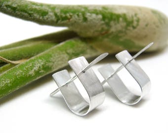 Little Silver Cuff & Stick Earrings