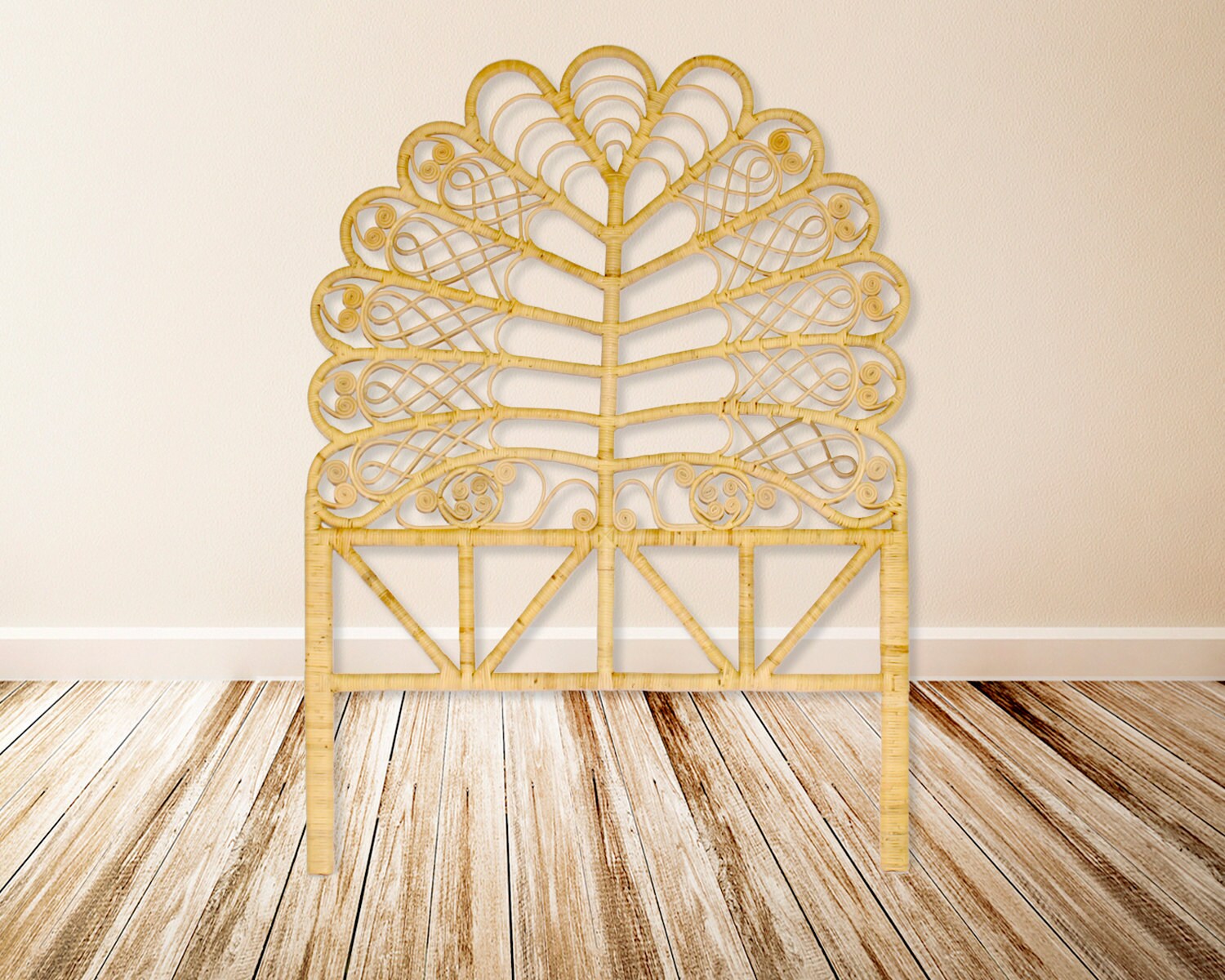 Lea Peacock Headboard in Natural Twin