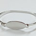Bangle Bracelet Blanks - Silver Color OVAL Hinge Top Cuff Bangle Bracelet Blank Base MED/LARGE