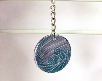 Natural Elements Glass Charm (Wind)