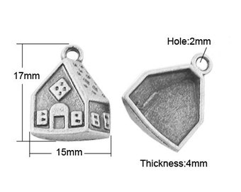 Gingerbread House Charm - Set of 10 - #G133