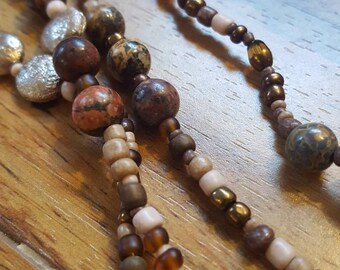 Mauve Romantic Soft Strand Necklace