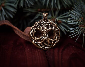Yggdrasil | World Tree | Bronze Pendant | Viking Jewelry | Nordic Necklace