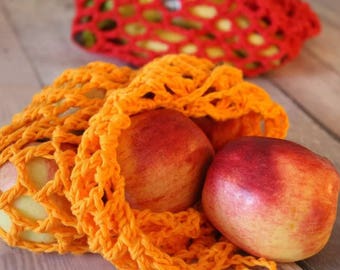 PRODUCE BAGS mesh net cotton produce bag reusable produce bag fruit bags shopping bags vegetable bags eco friendly zero waste
