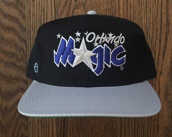 Vintage 90s Orlando Magic Basketball NBA Snapback Hat Baseball Cap