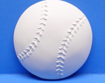 Ready To Paint/DIY/Plaster/ChalkWare/PlasterCraft Flat Back Magnet Baseball #203