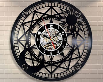 Vintage Decoration Magic Array Vinyl Record Wall Clock Decorate Home Decor Wall Art Best Gift 12 inch(30cm)