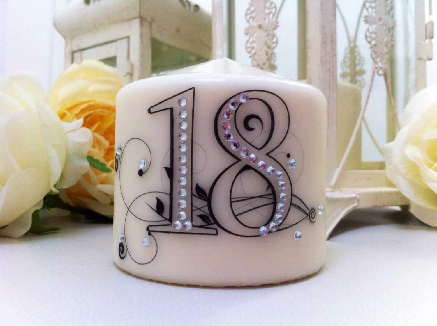 Birthday candle for 18 years.