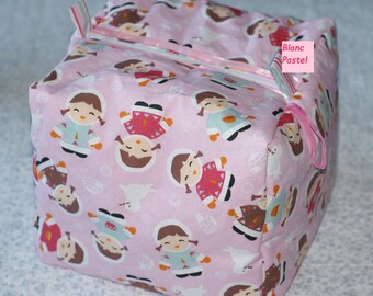 large lined zipped toiletry "Eskimo" Kit