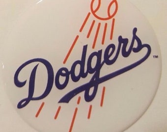 Los Angeles Dodgers Expanding Pop Phone Stand with 3D Bubble Logo - Includes Assembled 3D Decal, Expanding Stand and Phone Adhesive
