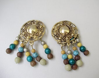 Vintage earrings,,vintage funky jewelry