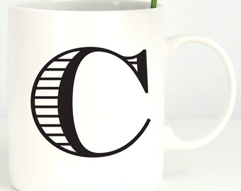 Personalized Letter Mug