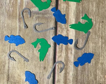 Fishing Confetti. Fishing Party. Boy Party. Fishing. Confetti. Party Supplies. Craft Supplies. Fishing Theme Party. Fishing Birthday