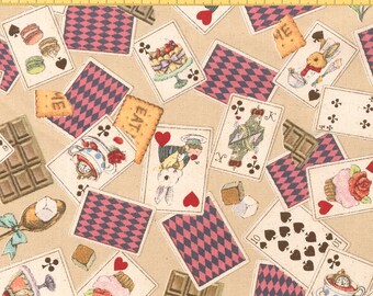 Alice in Wonderland fabric Cards by Cosmo