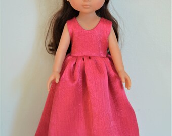 Handmade Doll Clothes Dress Gown fits 13" Corolle Les Cheries Dolls Handcraft C