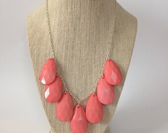 Coral Statement Necklace