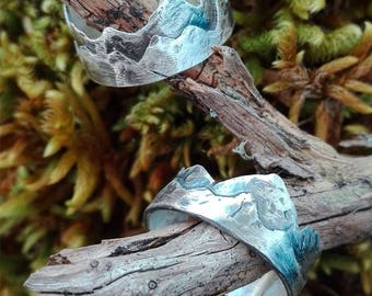 mountain ring "adventure", sterling silver
