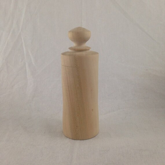 Turned Maple Box, Raw Wood