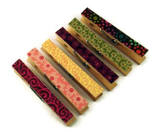 Altered Clothespin Clips Decorative Wooden Clothespins in Dixie Diva