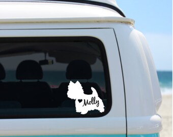 Westie Decal | Personalized Westie Decal | Car Decal | Laptop Decal | Window Decal | Notebook Decal | iPad Decal|