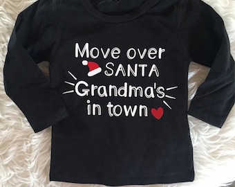 baby christmas shirt, toddler christmas shirt, grandma shirt, funny christmas shirt, grandparents shirt, kids christmas shirt, long sleeve