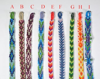 Friendship bracelets, friendship bracelets, embroidery thread macramé bracelet.
