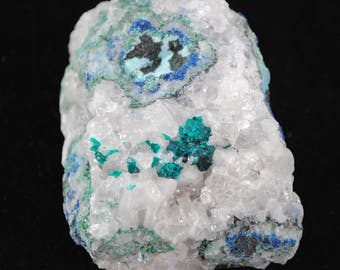 Dioptase, Calcite, 75x45mm 242g