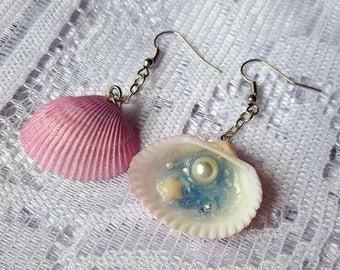 Seashell Lagoon Earrings (Pink Shell)