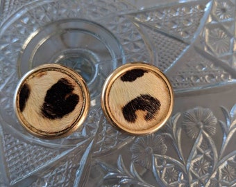 Bergere Signed Fur Clip On Earrings
