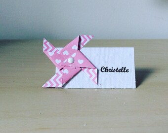 Mark up white windmill pink