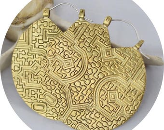 Serpentine Medallion Earrings