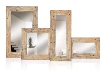 Reclaimed wood mirrors | Solid wood | Old wood framed mirror