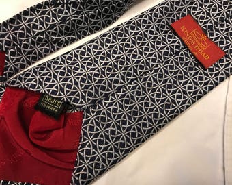Vintage Sears Tie Geometric, Navy