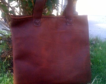 Leather Market Bag