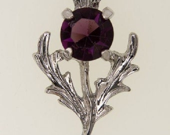Scottish Thistle Pewter Brooch