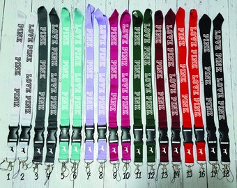 Victoria's Secret Love Pink Inspired Lanyard