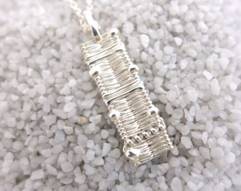 Cell Membrane Pendant - Science Jewelry - Cell Biology Necklace - Sterling Silver Necklace - Bronze Necklace