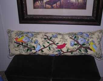 handmade bird pillow