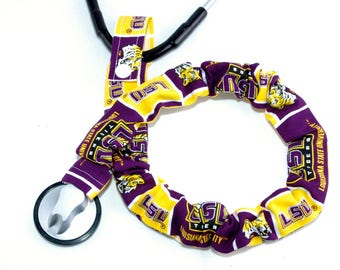 Stethoscope Cover, Stethoscope Covers, Nursing Student, Student Nurse, Scrubs, Louisian State University, Team Sport Fabric, Football, LSU