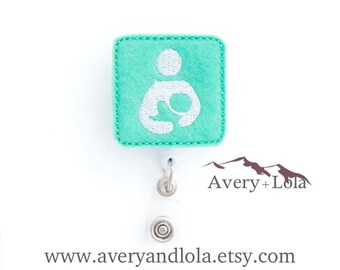 Breastfeeding Badge Reel, Nursing Badge Reel, Obstetrician Badge Reel, Medical ID Holder, Nurse ID Holder, Lactation Badge Reel