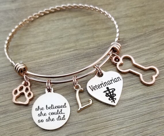 Rose Gold Veterinarian Gift Veterinarian Graduation Gift Gift for Veterinarian Gift for Veterinarian Student Gift for Vet Student