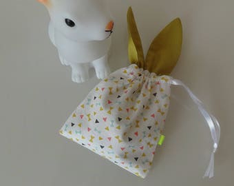 Little bunny pouch to hide sweets or a surprise!