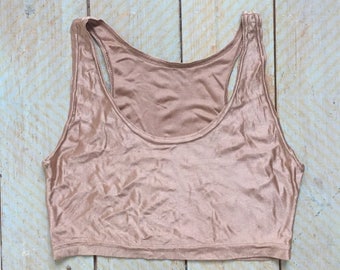 Retro Cropped Lycra Top