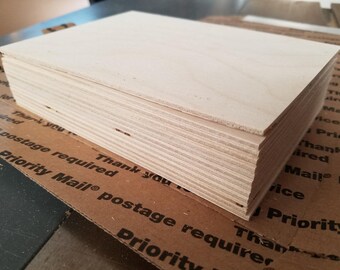 1/8" Birch 5x7 (13 Sheets) Baltic Birch Plywood 3mm