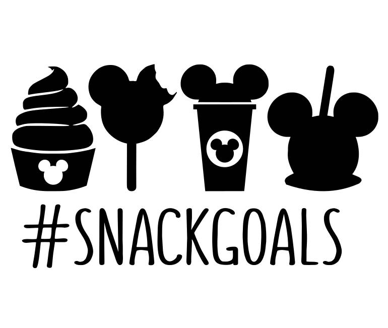 Snack goals svg disney snacks svg disney svg hashtag svg