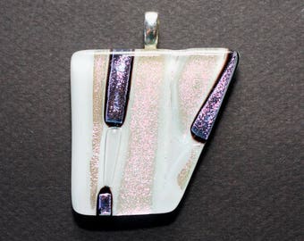 Small Dichroic Glass Pendant - Free Shipping!